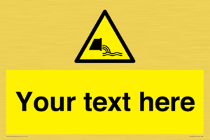 Custom Warning sewage effluent outfall